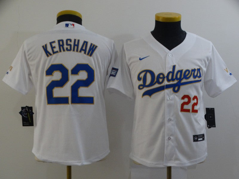 Clayton Kershaw Los Angeles Dodgers white jersey