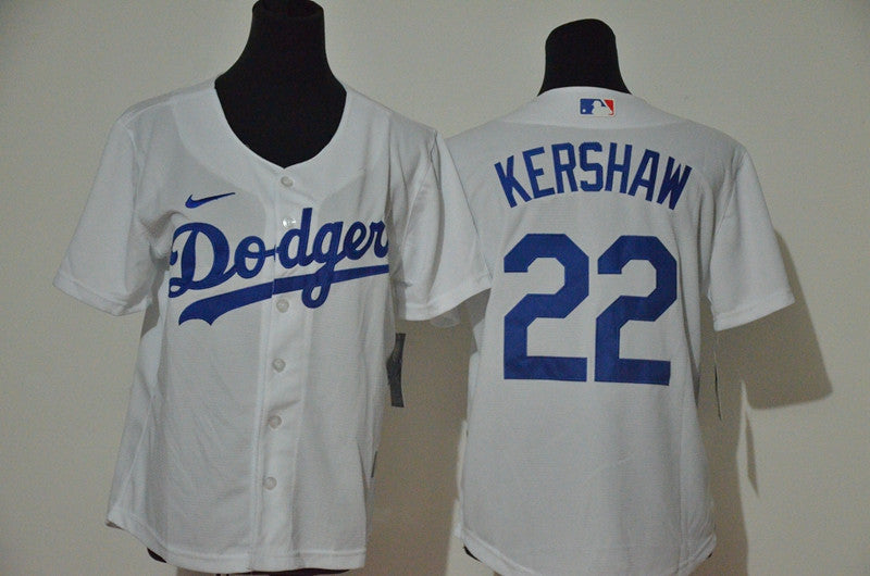 Clayton Kershaw Los Angeles Dodgers white jersey