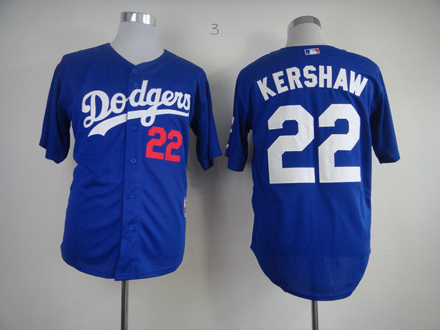 Kershaw Los Angeles Dodgers blue jersey