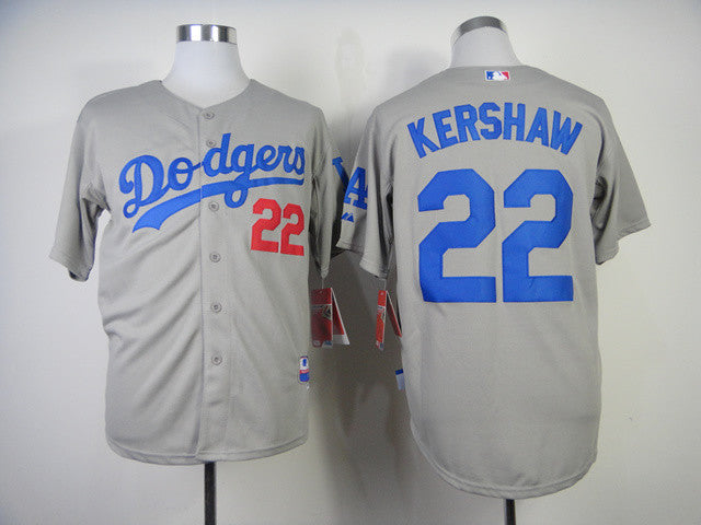 Kershaw Los Angeles Dodgers grey jersey