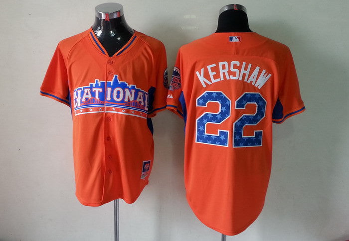 Kershaw Los Angeles Dodgers orange jersey