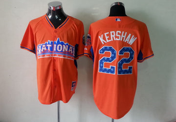 Kershaw Los Angeles Dodgers orange jersey