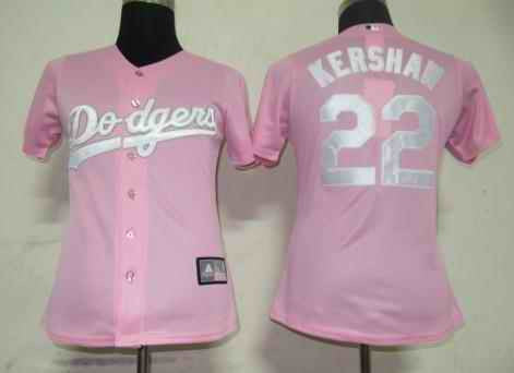 Kershaw Los Angeles Dodgers pink jersey