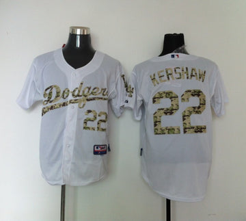 Kershaw White Los Angeles Dodgers camo Camo jersey