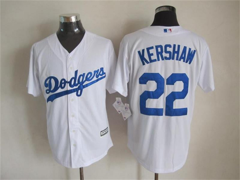 Kershaw Los Angeles Dodgers white jersey