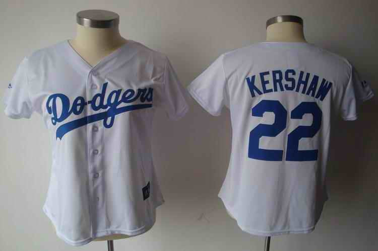 Kershaw Los Angeles Dodgers white jersey