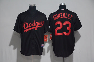 Adrian Gonzalez Los Angeles Dodgers black jersey