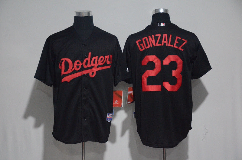 Adrian Gonzalez Los Angeles Dodgers black jersey