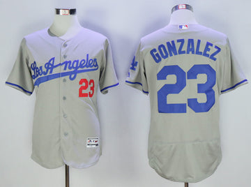 Adrian Gonzalez Los Angeles Dodgers grey jersey