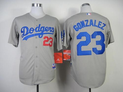 Adrian Gonzalez Los Angeles Dodgers grey jersey