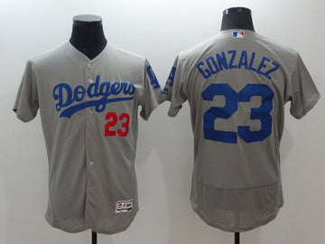 Adrian Gonzalez Los Angeles Dodgers grey jersey