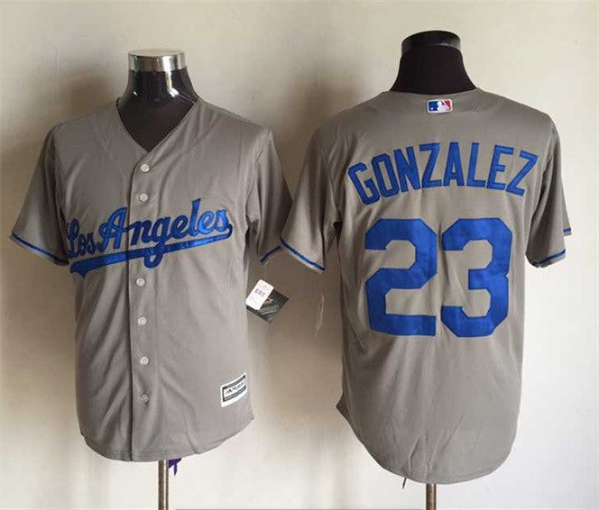 Adrian Gonzalez Los Angeles Dodgers grey jersey