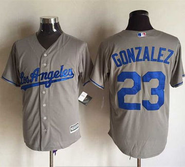 Adrian Gonzalez Los Angeles Dodgers grey jersey
