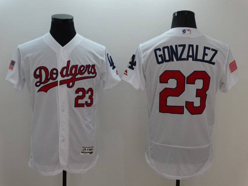 Adrian Gonzalez Los Angeles Dodgers white Fashion jersey