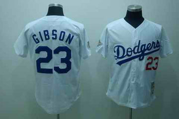 Gibson Los Angeles Dodgers white jersey
