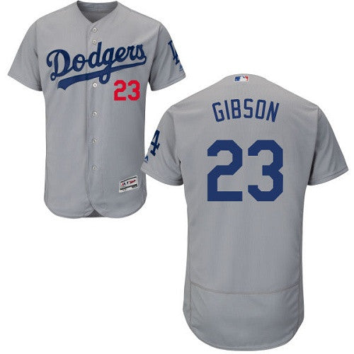 Kirk Gibson Los Angeles Dodgers gray jersey