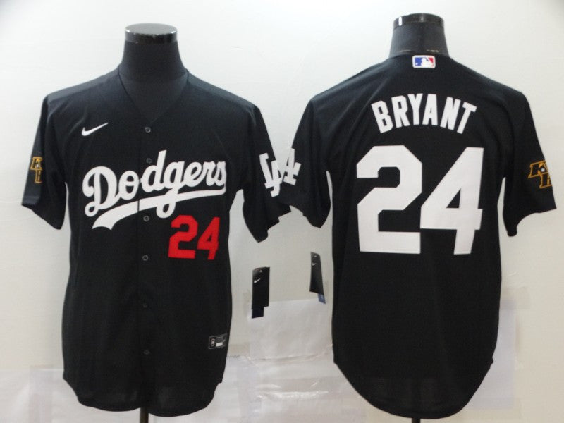Kobe Bryant Los Angeles Dodgers black jersey