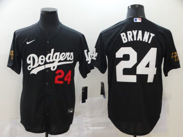 Kobe Bryant Los Angeles Dodgers black jersey