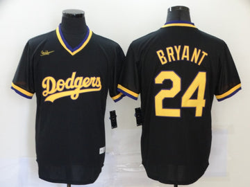 Kobe Bryant Los Angeles Dodgers black Throwback jersey