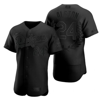 Walter Alston Los Angeles Dodgers black Fashion jersey