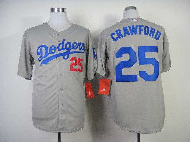 Crawford Los Angeles Dodgers grey jersey
