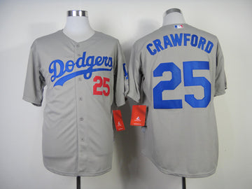 Crawford Los Angeles Dodgers grey jersey