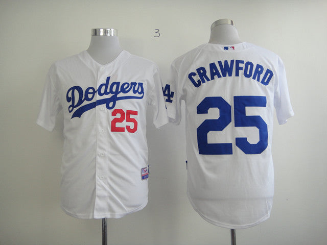 Crawford Los Angeles Dodgers white jersey