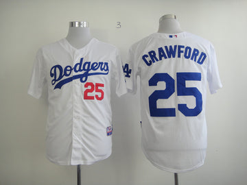 Crawford Los Angeles Dodgers white jersey