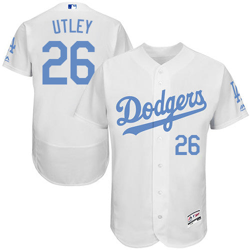 Chase Utley Los Angeles Dodgers white jersey