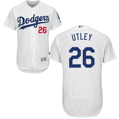 Chase Utley Los Angeles Dodgers white jersey