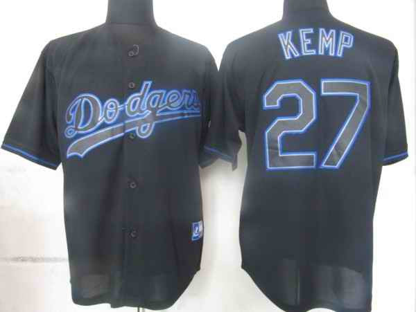 Kemp Los Angeles Dodgers black Fashion jersey