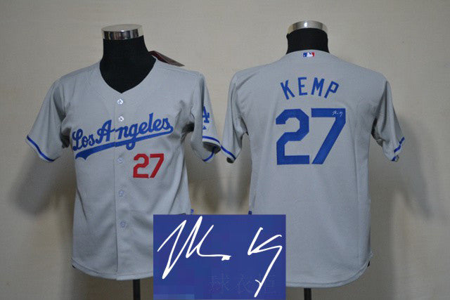 Kemp Los Angeles Dodgers grey jersey
