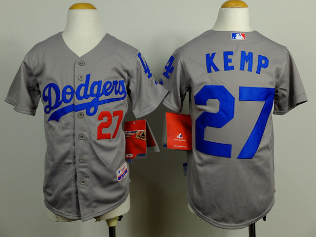 Kemp Los Angeles Dodgers grey jersey