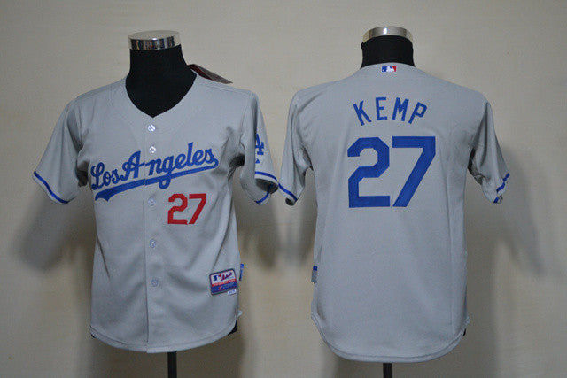 Kemp Los Angeles Dodgers grey jersey