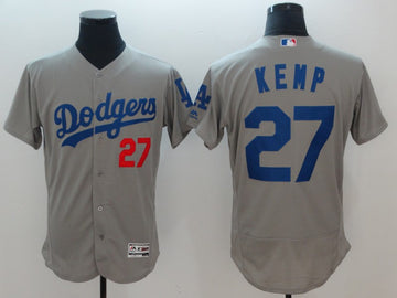 Matt Kemp Los Angeles Dodgers gray jersey