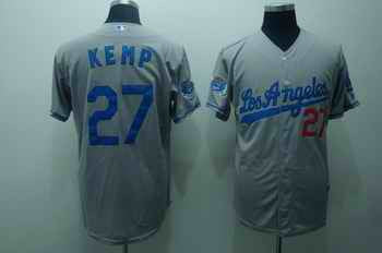 Matt Kemp Los Angeles Dodgers gray jersey