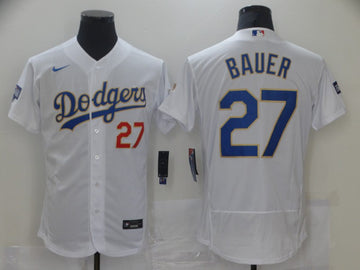 Trevor Bauer Los Angeles Dodgers white jersey