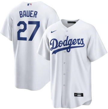 Trevor Bauer Los Angeles Dodgers white jersey