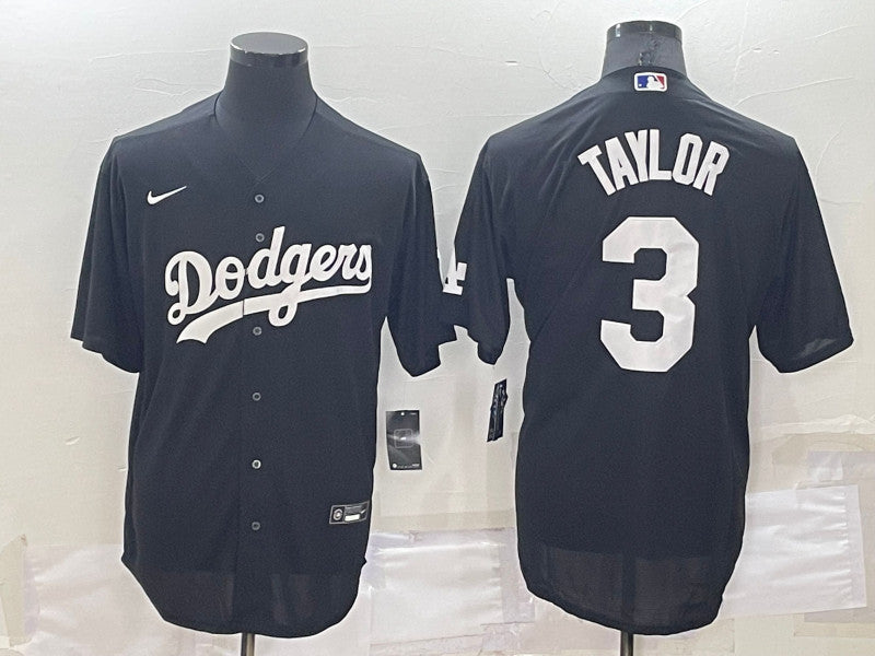 Chris Taylor Los Angeles Dodgers black jersey