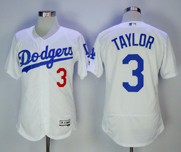 Chris Taylor Los Angeles Dodgers white jersey
