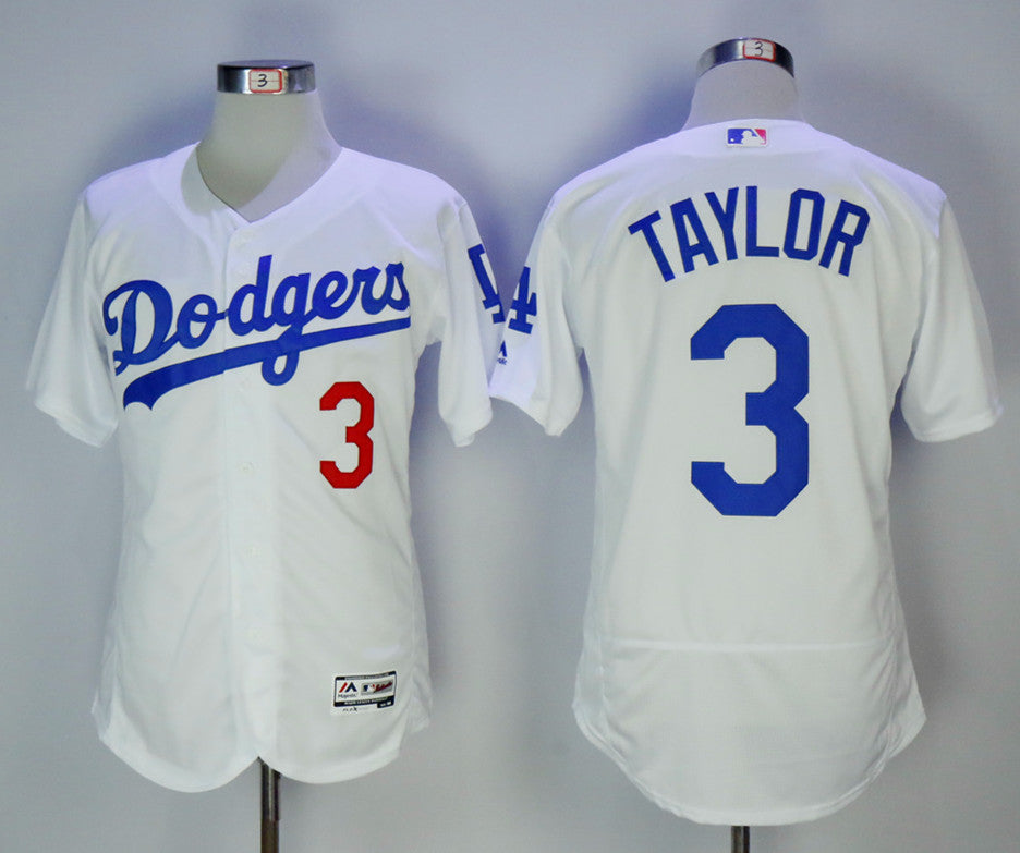 Chris Taylor Los Angeles Dodgers white jersey