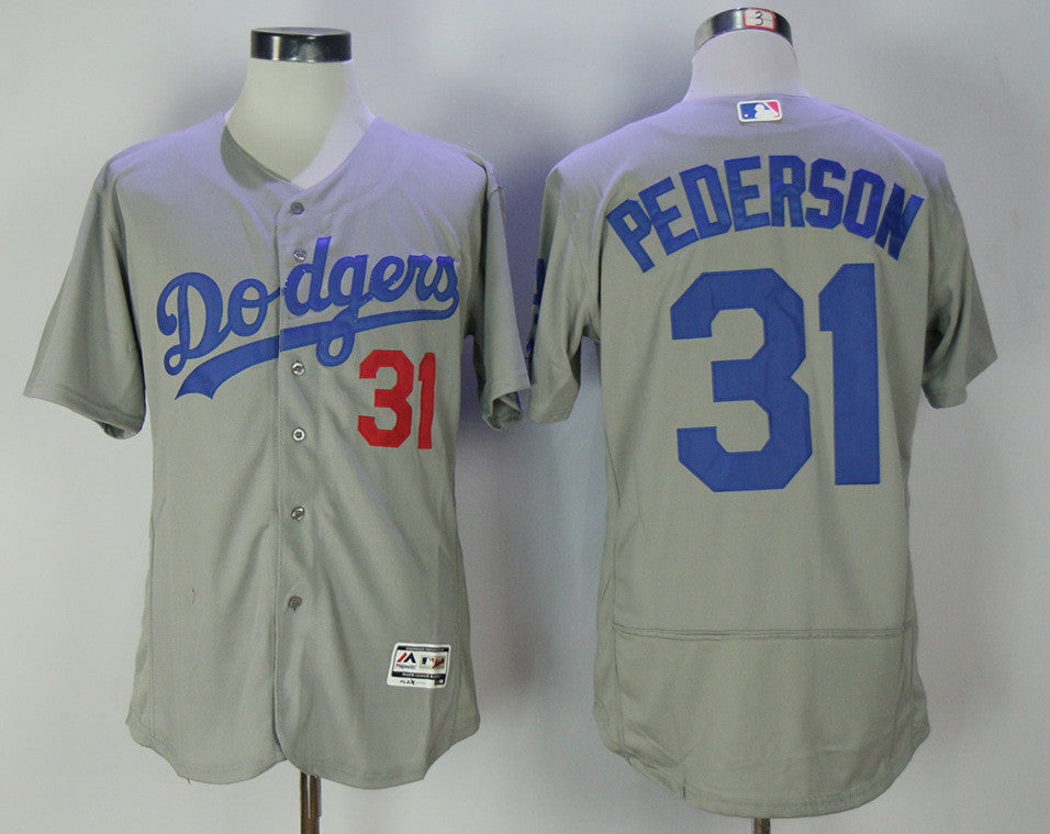 Joc Pederson Los Angeles Dodgers gray Alternate jersey