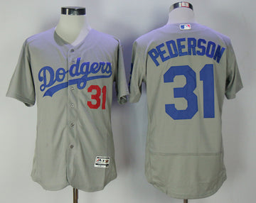 Joc Pederson Los Angeles Dodgers gray Alternate jersey