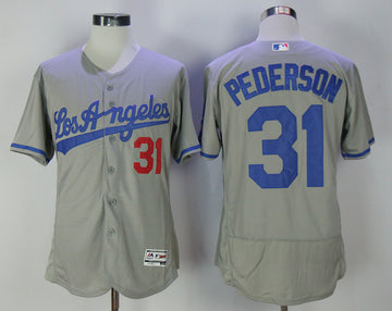 Joc Pederson Los Angeles Dodgers gray Road jersey