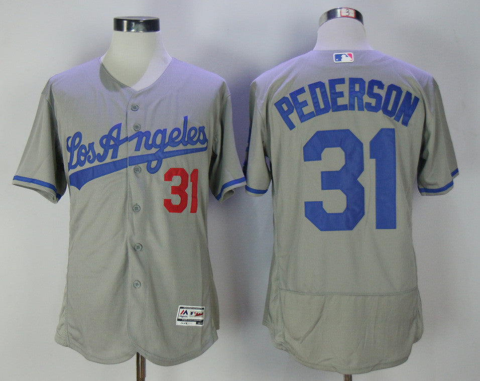 Joc Pederson Los Angeles Dodgers gray Road jersey