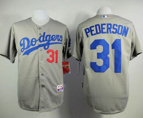 Joc Pederson Los Angeles Dodgers grey jersey
