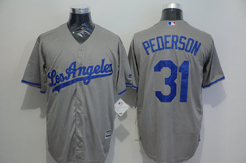 Joc Pederson Los Angeles Dodgers grey jersey