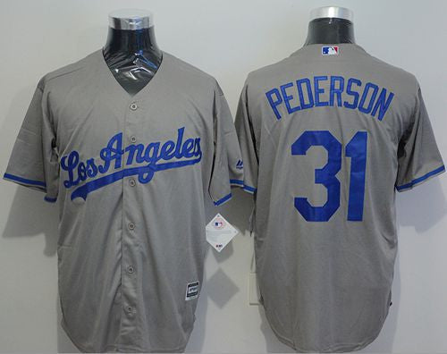 Joc Pederson Los Angeles Dodgers grey jersey
