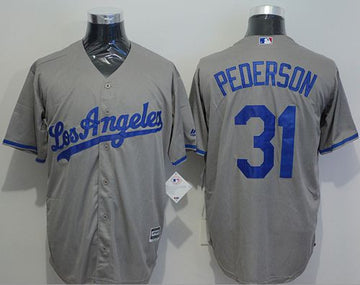 Joc Pederson Los Angeles Dodgers grey jersey
