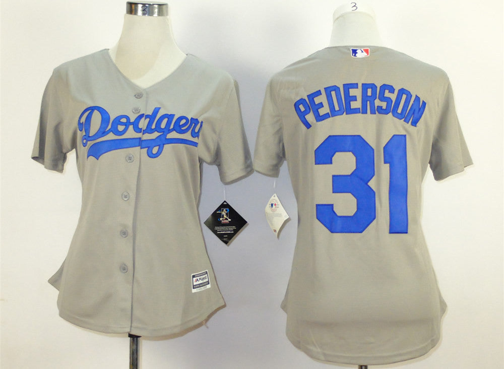 Joc Pederson Los Angeles Dodgers grey jersey